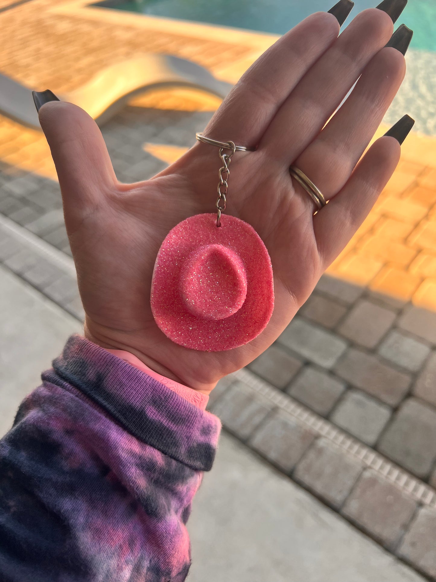 Pink Glitter Cowboy Hat