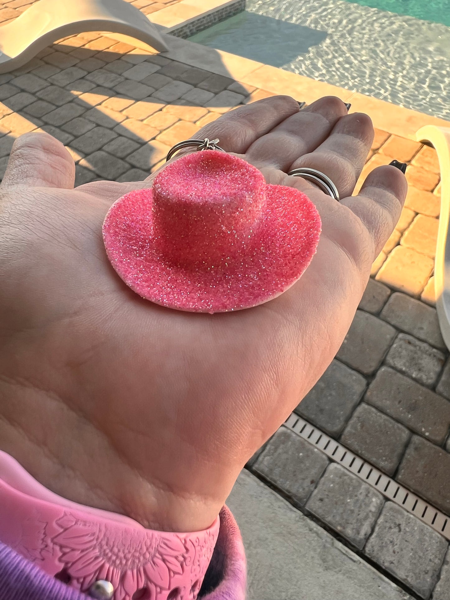 Pink Glitter Cowboy Hat