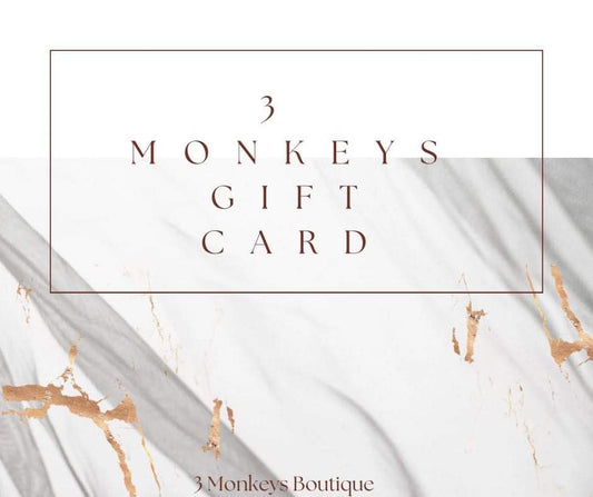 3 Monkey's Gift Card